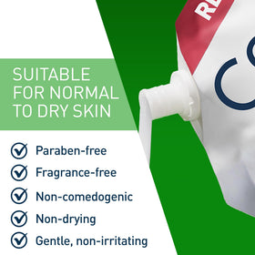 CeraVe ingredient label showing ceramides to support the skin barrier