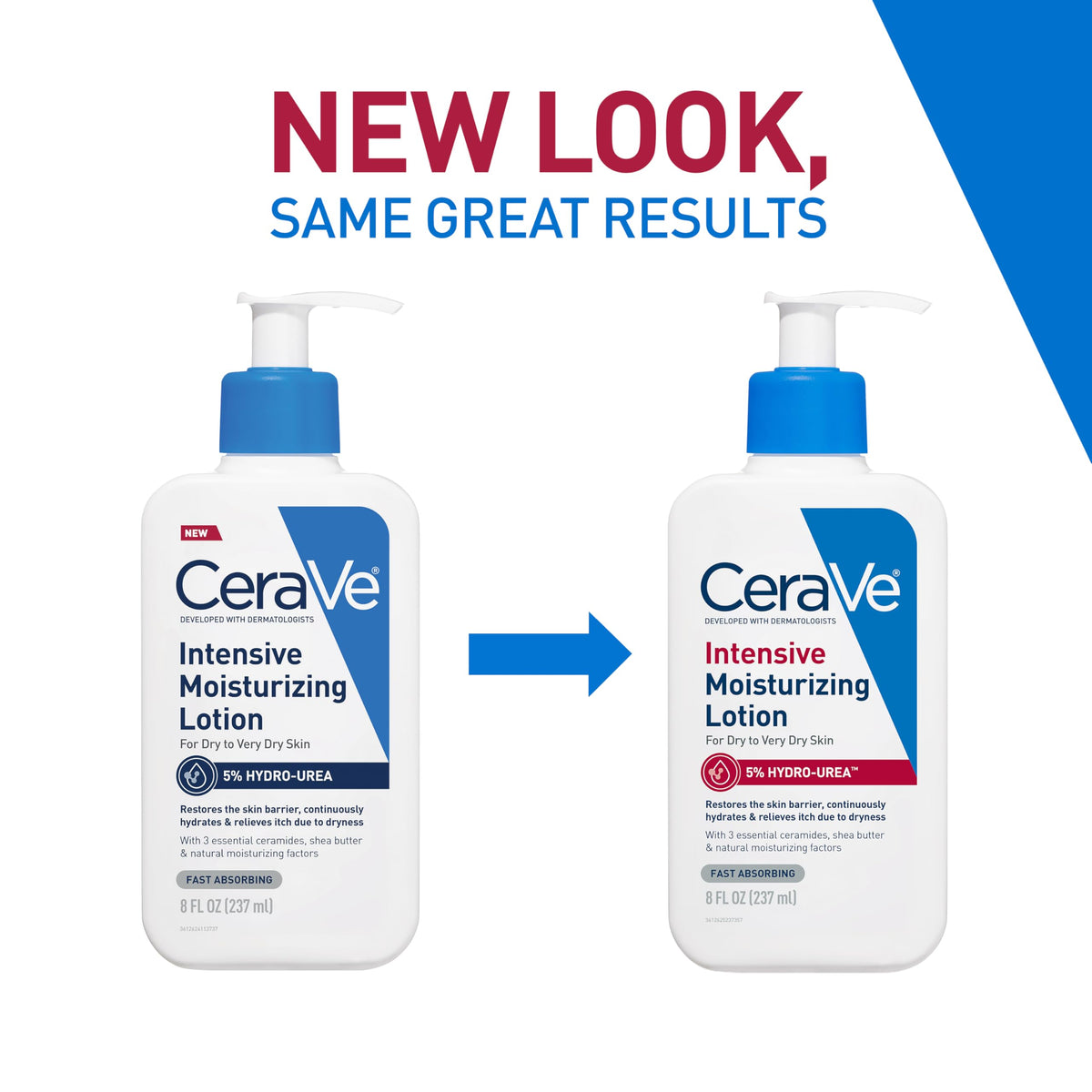 CeraVe dispensing creamy lotion from pump demonstrating fast‑absorbing, non‑greasy texture