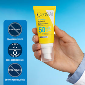 CeraVe travel size inside a bag for on-the-go reapplication convenience