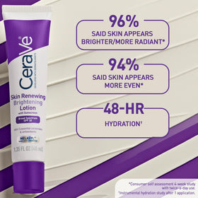 CeraVe product label highlighting ceramides, niacinamide, and antioxidant ingredients