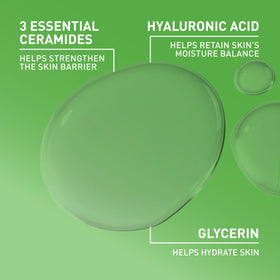 CeraVe micellar water on a cotton pad demonstrating gentle makeup removal