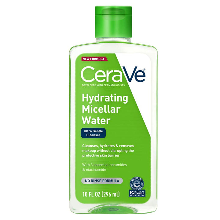 CeraVe bottle front view showing product and clear hydration benefits