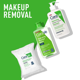 CeraVe micellar texture on cotton pad demonstrating gentle cleansing