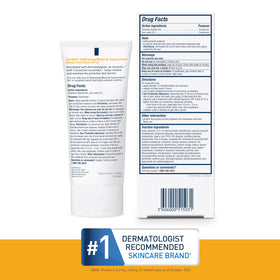 Close-up of CeraVe ingredients highlighting ceramides and hydration benefits