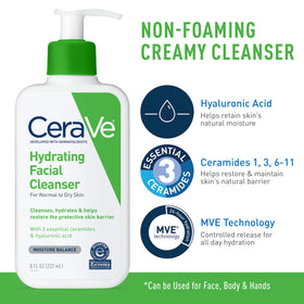 CeraVe moisturizing cream tub top view showing rich texture and fast-absorbing formula for soft skin