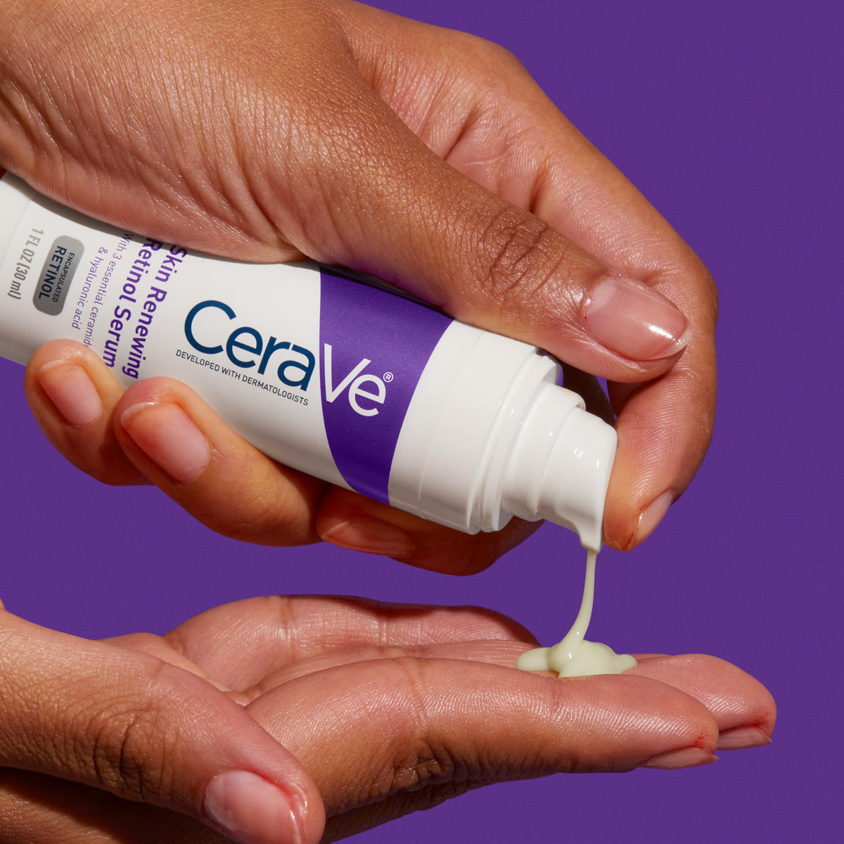 CeraVe open cap and pump detail showing hygienic dispensing
