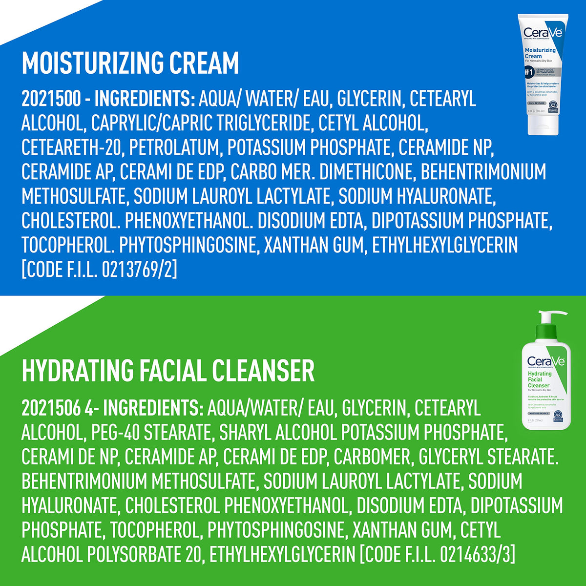 CeraVe products held in hand for scale size comparison showing practical 8 oz volumes for travel and home