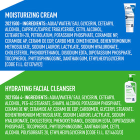 CeraVe products held in hand for scale size comparison showing practical 8 oz volumes for travel and home