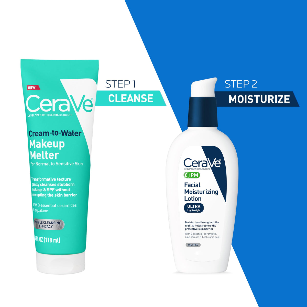 CeraVe product with dermatologist-tested claim highlighting suitability for sensitive skin