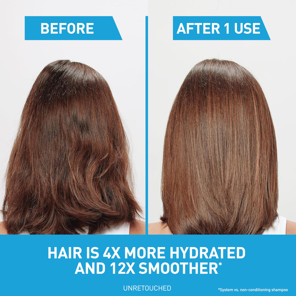 Applying CeraVe shampoo to scalp to relieve itch and remove flakes