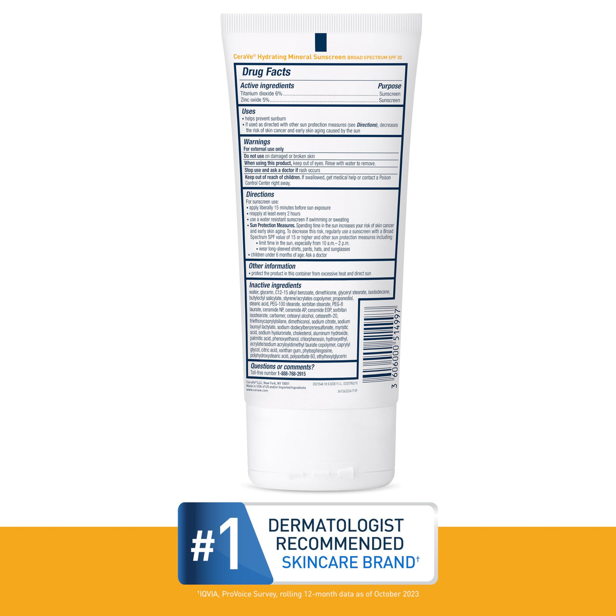 CeraVe absorption before and after photo showing reduced white cast
