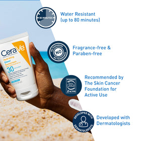 CeraVe applied on face close-up showing quick absorption benefit