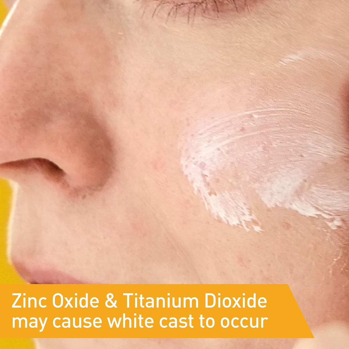 CeraVe sunscreen applied under makeup showing non-greasy finish