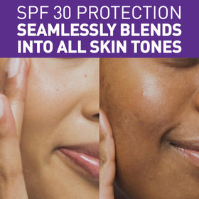 CeraVe sunscreen spread on skin showing broad-spectrum SPF 30 protection
