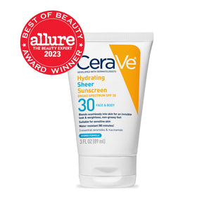 CeraVe lotion texture swatch showing lightweight spreadability benefit