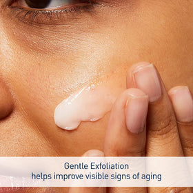 CeraVe gel texture on hand demonstrating lightweight hydration and gentle exfoliation