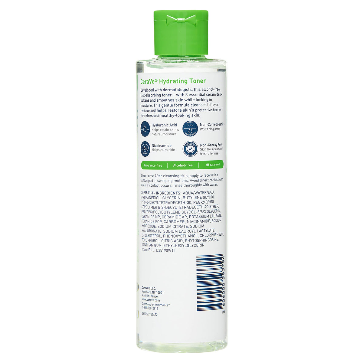 CeraVe close-up of toner droplet highlighting hydrating texture