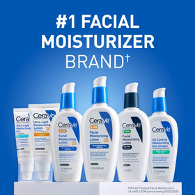 CeraVe on model skin showing matte, shine-controlled finish