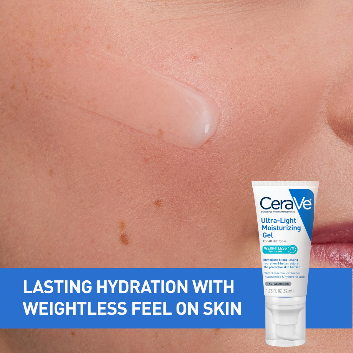 CeraVe pump dispense detail highlighting easy application and convenience