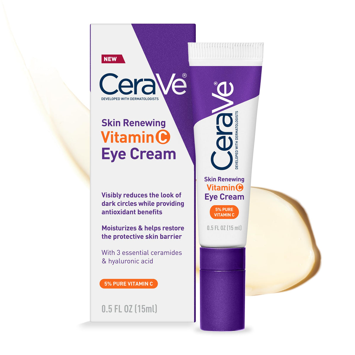 CeraVe front packaging showing product and active ingredients for brightening