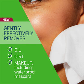 CeraVe wipe removing eye makeup to demonstrate gentle, effective cleansing
