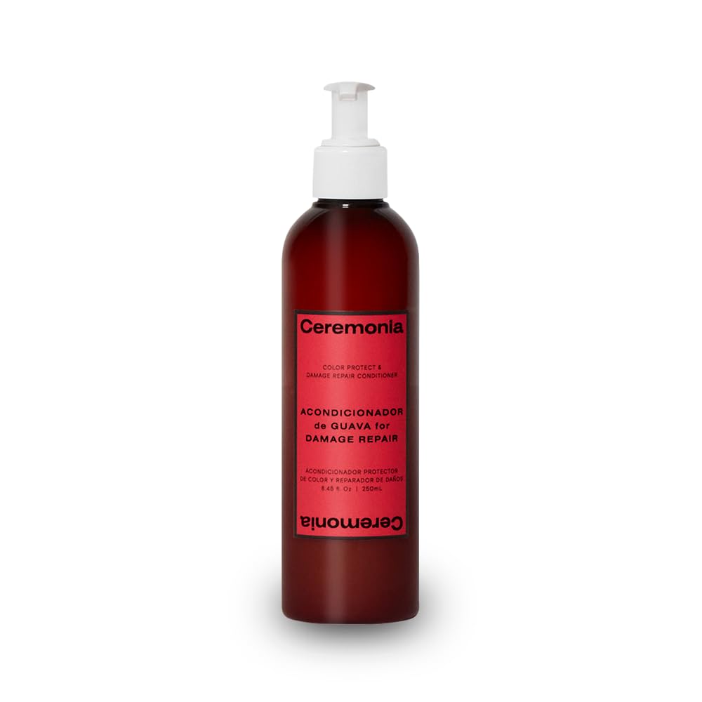 Ceremonia front packaging showing bottle and product benefit for shine