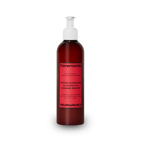 Ceremonia front packaging showing bottle and product benefit for shine
