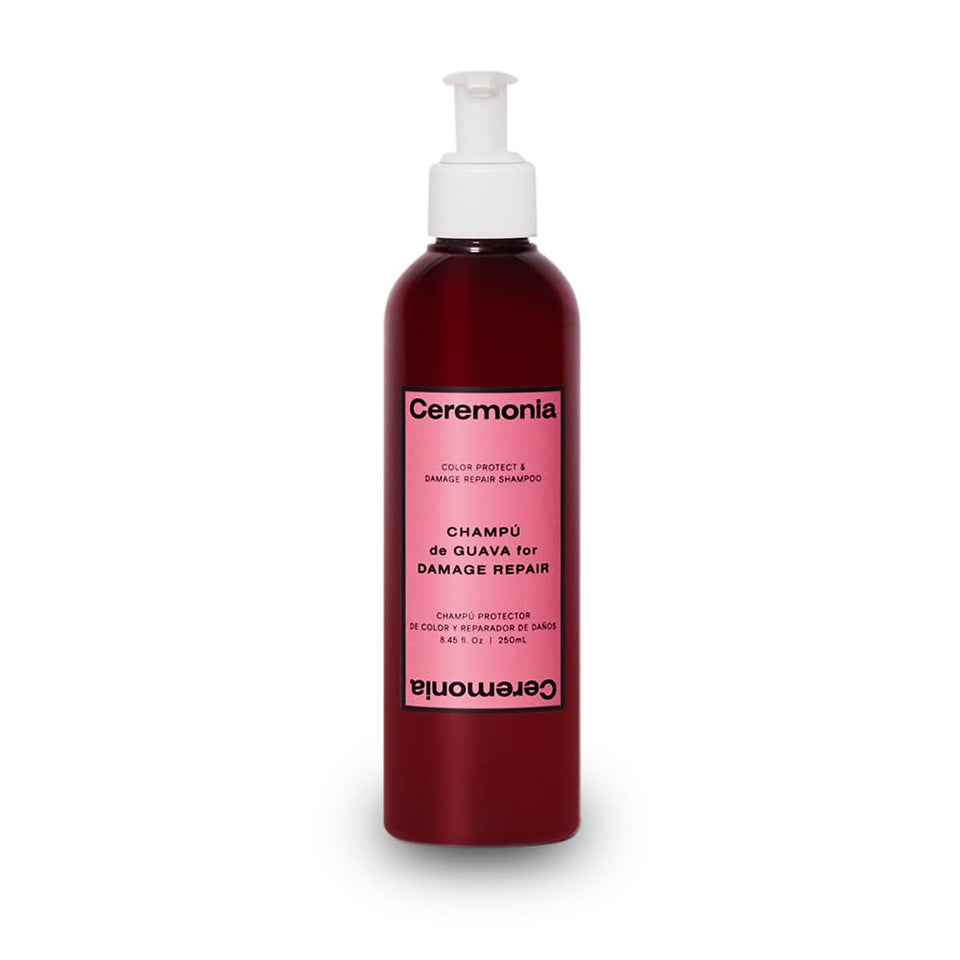 Ceremonia front bottle showing product and bright label, conveys clean protection