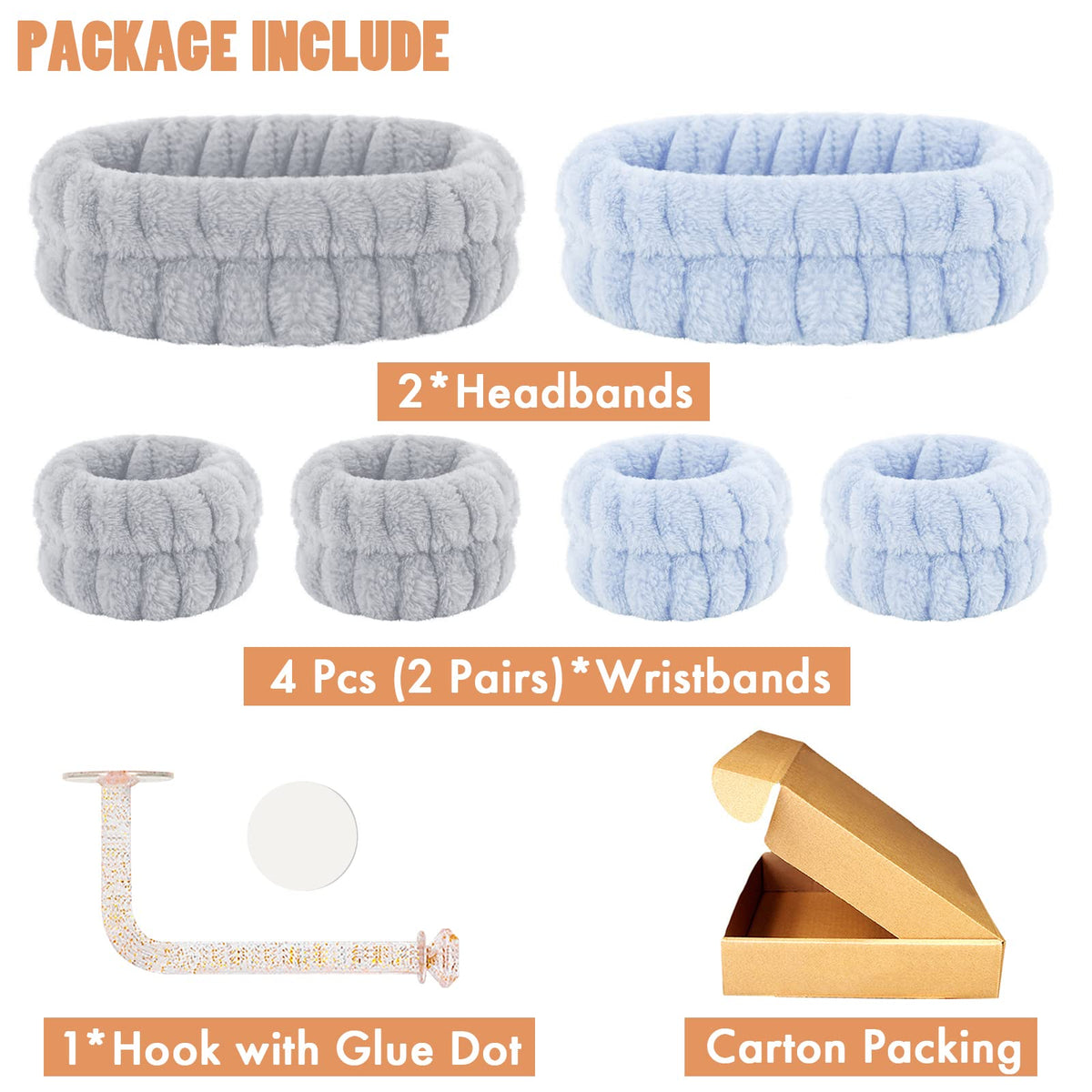 CERETIA headband close-up microfiber texture for soft comfortable hair hold