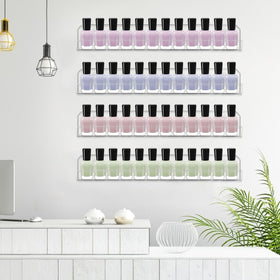 Cerpourt lifestyle home studio setup organizing polishes for quick selection
