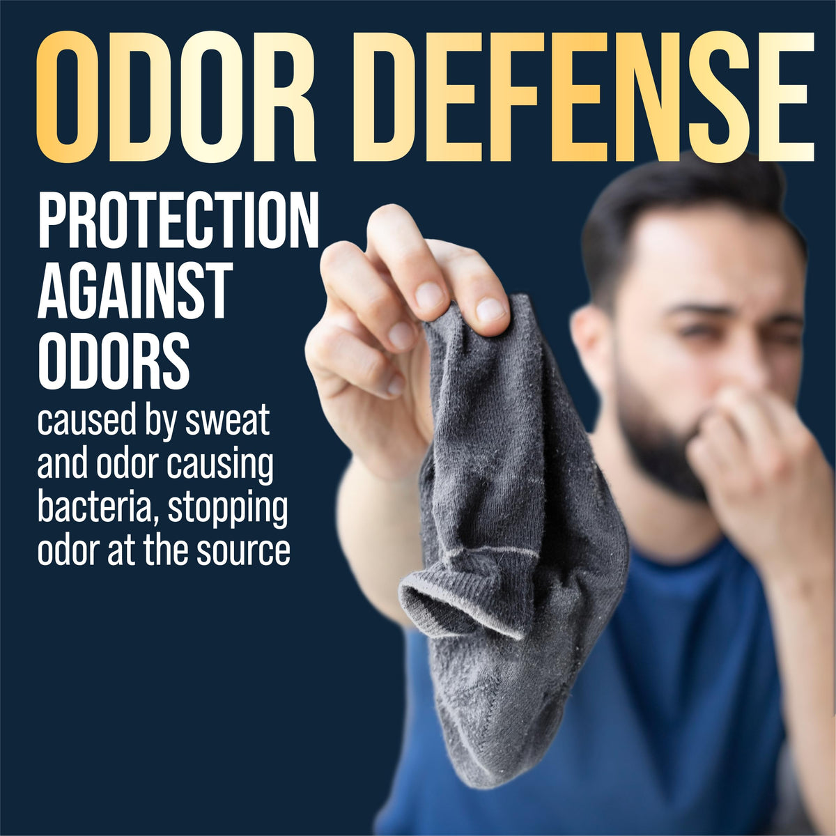 Certain Dri near socks and shoes illustrating dryness and fresh footwear benefit
