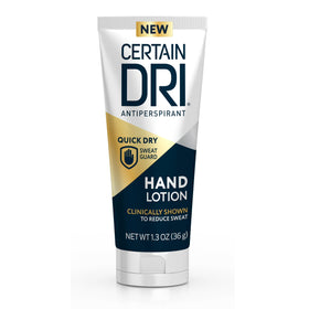 Certain Dri front packaging showing tube and brand for clear identification and convenience