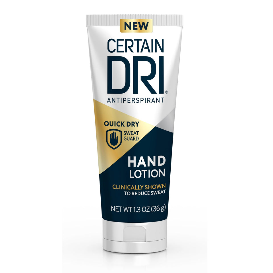 Certain Dri front packaging showing tube and brand for clear identification and convenience
