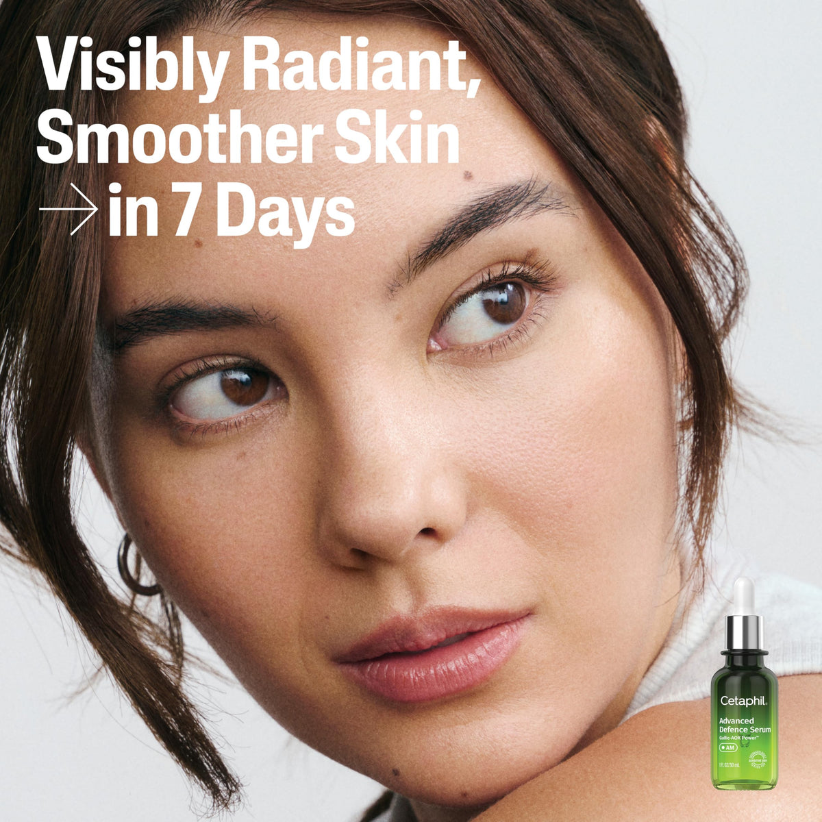 Cetaphil dropper delivering precise serum and easy morning use