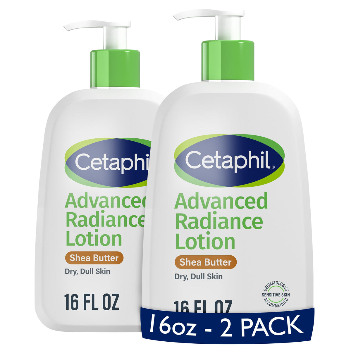 Cetaphil front packaging showing bottle and key benefits for daily hydration