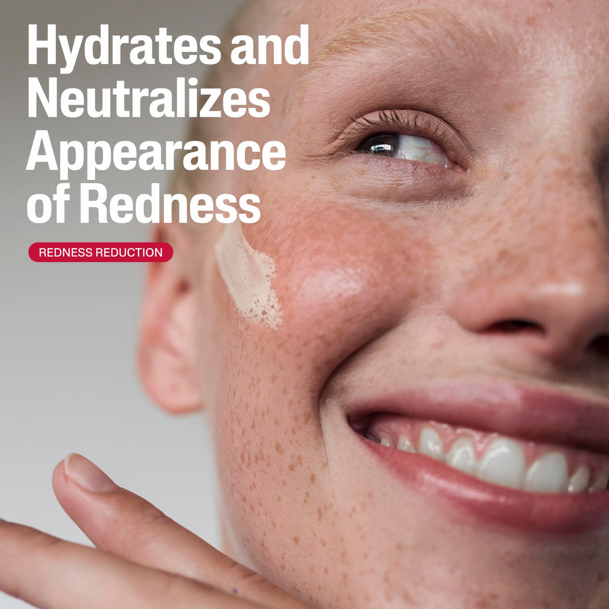 Cetaphil being applied to hand demonstrating easy blend and even tone