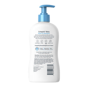 Cetaphil baby in bathroom lifestyle scene showing gentle daily use during bath time