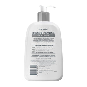 Cetaphil in bathroom morning routine setting suggesting daily hydration and firming
