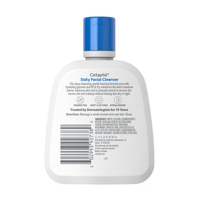 Cetaphil before and after skin texture view showing smoother appearance