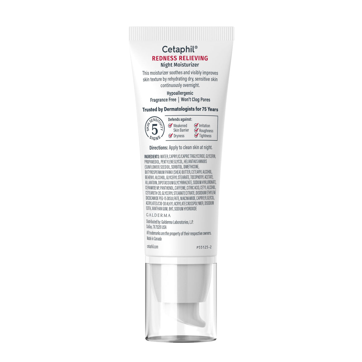 Cetaphil outer box packaging showcasing brand trust and dermatologist testing