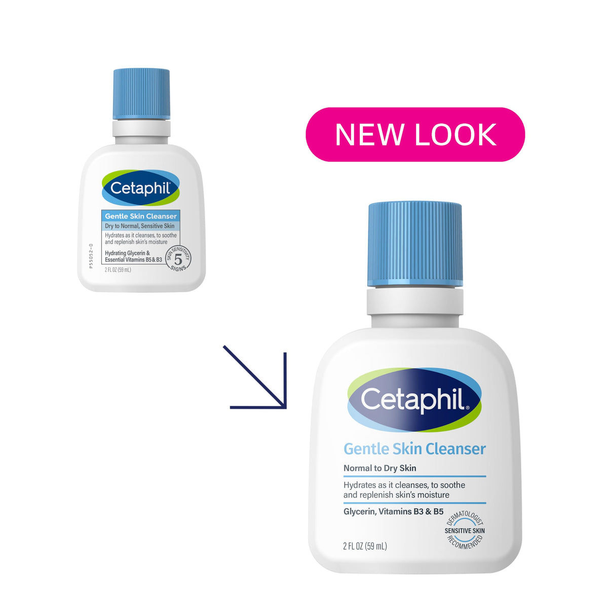 Cetaphil close-up texture of creamy, non-foaming cleanser for hydration