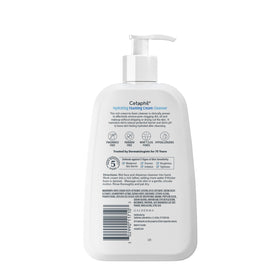 Cetaphil bottle on bathroom shelf in morning routine setting supporting calm skin benefit