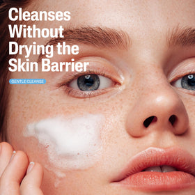 Cetaphil cream texture on hand showing rich hydrating formula benefit