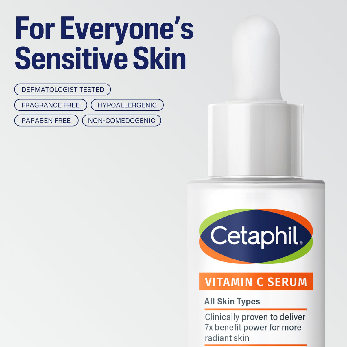 Cetaphil dropper dispensing serum texture for smooth lightweight absorption