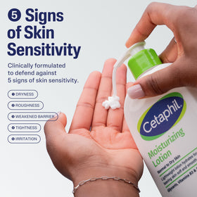 Cetaphil duo neatly arranged on bathroom shelf, organized routine convenience benefit