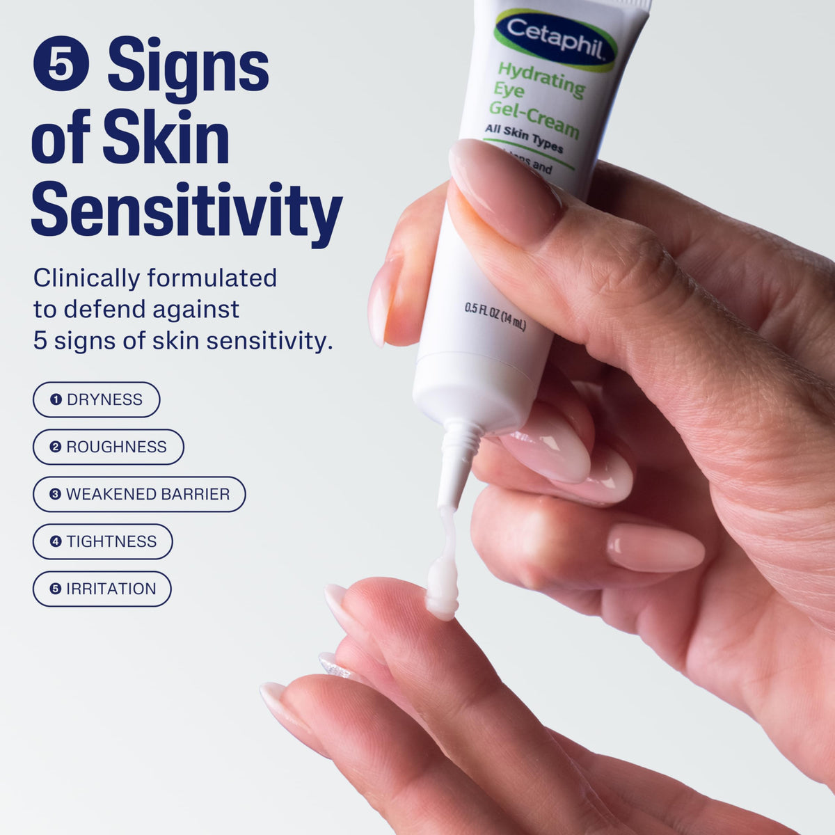 Cetaphil open tube with gel-cream texture, shows fast absorption