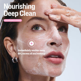 Cetaphil soft foam lather demonstrating gentle yet deep cleanse