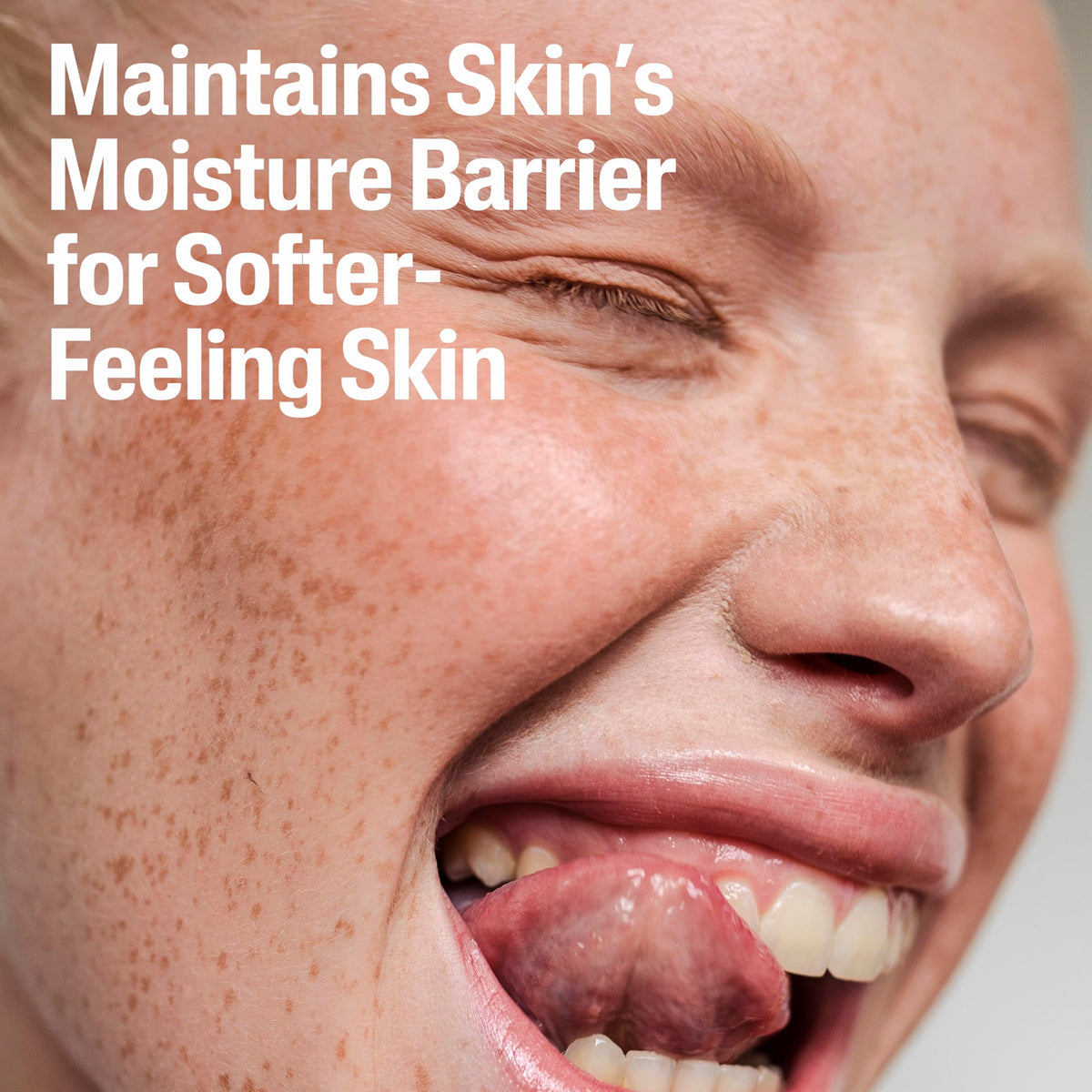 Cetaphil foam rinsing on face demonstrating effective makeup removal