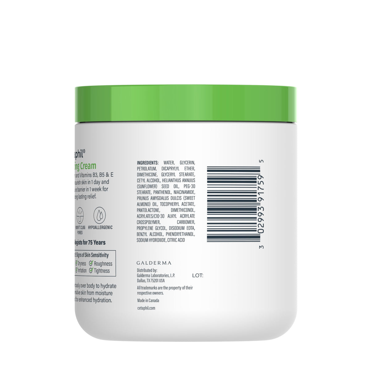 Applying Cetaphil to feet to hydrate heels and restore moisture barrier