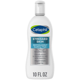 Cetaphil bottle front view showing label and gentle cleanser benefits